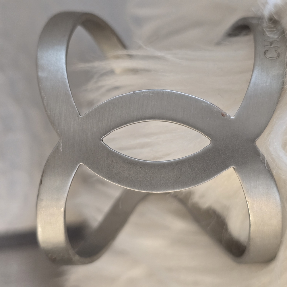 Chanel Silver Cuff Bracelet